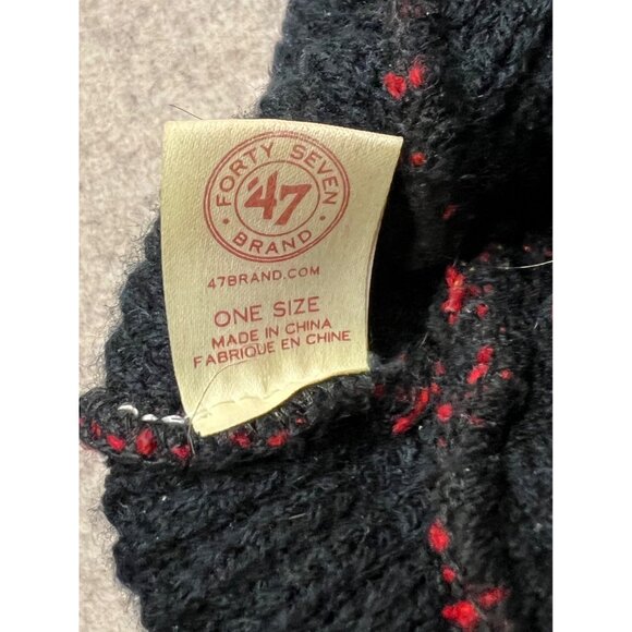 Chicago Bulls Wind City 47 Brand Beanie Toboggin Hat One Size Fits All - Picture 5 of 5